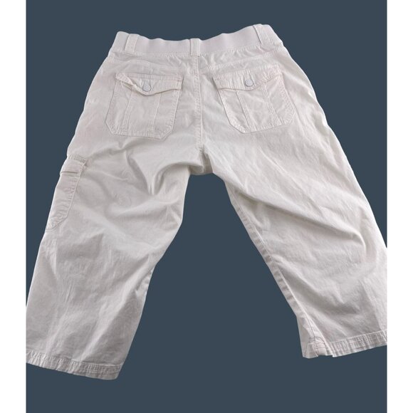 Lee Easy Fit Women's Cargo Capris White Size 8 - Picture 7 of 7